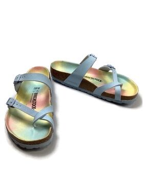 Birkenstock Mayari Vegan Rainbow Ombre Footbed Sandals Size 39 (8 - 8.5)